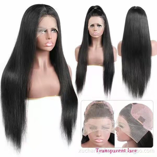 13x6 Hd Transparent Lace Frontal Wig,Transparent Lace Front Wig WIth baby hair,wholesale wigs virgin hair vendor